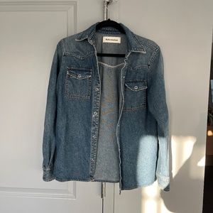 Reformation denim shirt